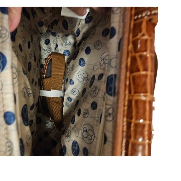 NEW Samantha Brown 4 Piece Roller Suitcase Faux Croc Nude Camel Pink Bag - Picture 6 of 10